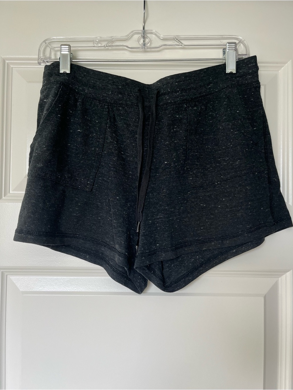 *LIKE NEW* Black Speckled Drawstring Jersey Shorts